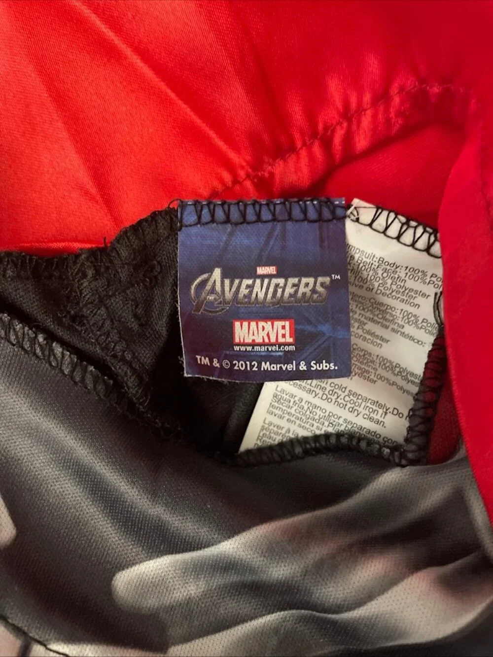 Thor Marvel Avengers Child Muscle Costume Jumpsuit Cape size M 7-8